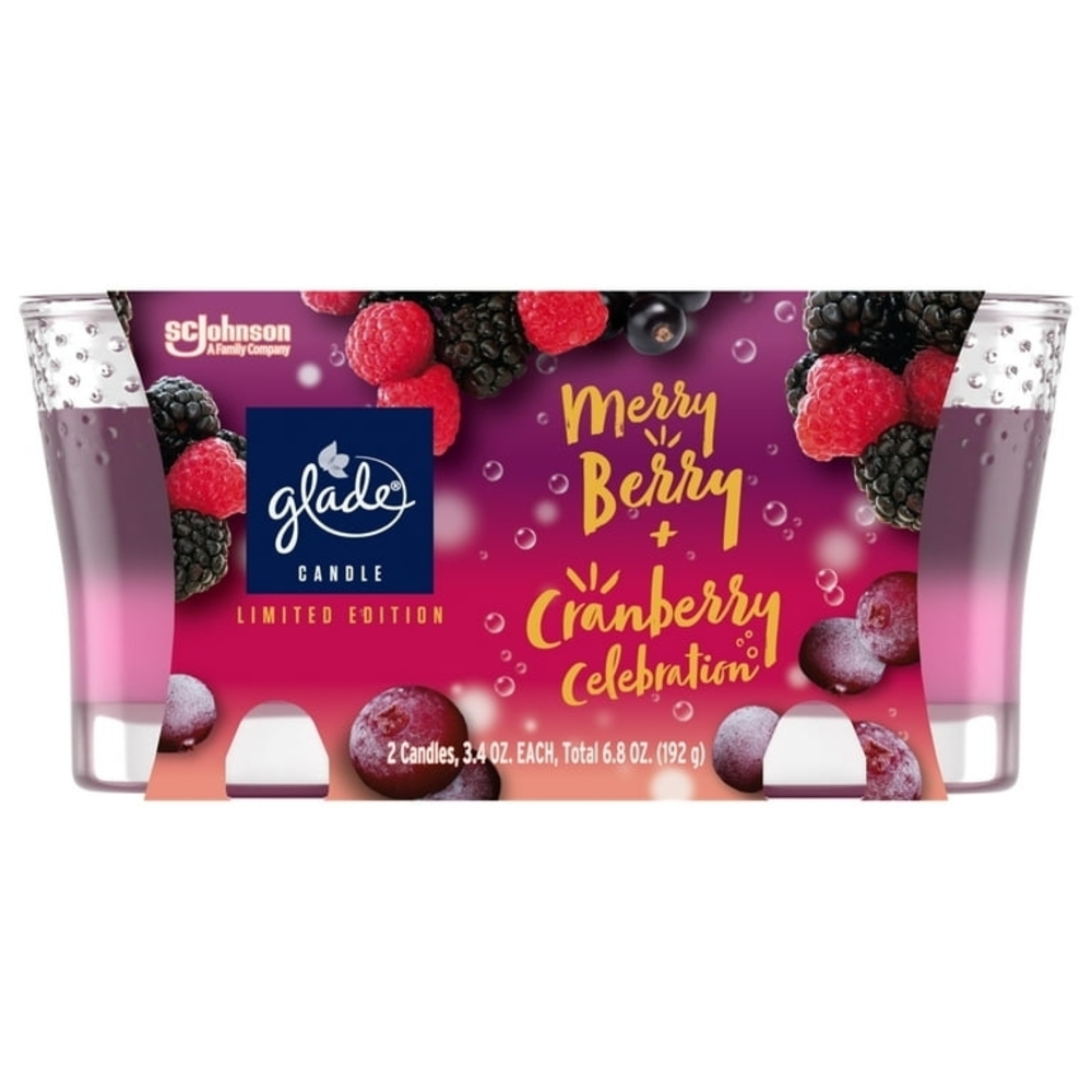 Glade Merry Berry & Cranberry Celebration Candle